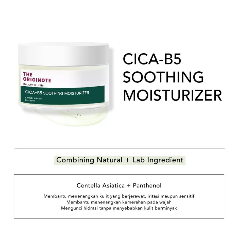 moisturizer cica B5 originote