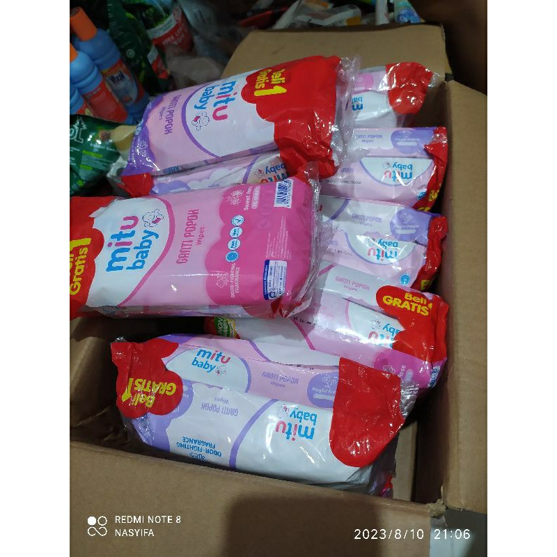 Tisu basah mitu Beli 1 gratis 1