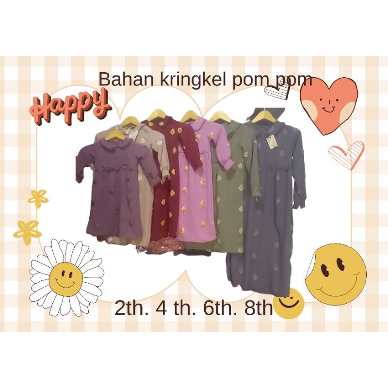 gamis pom pom eril