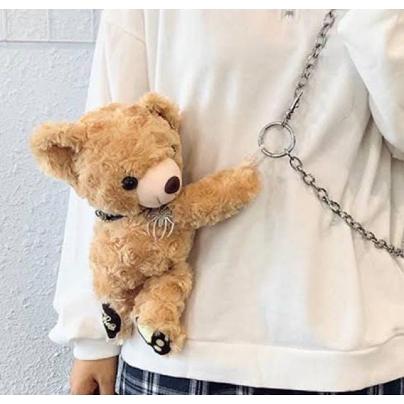 Tas boneka slempang teddy bear
