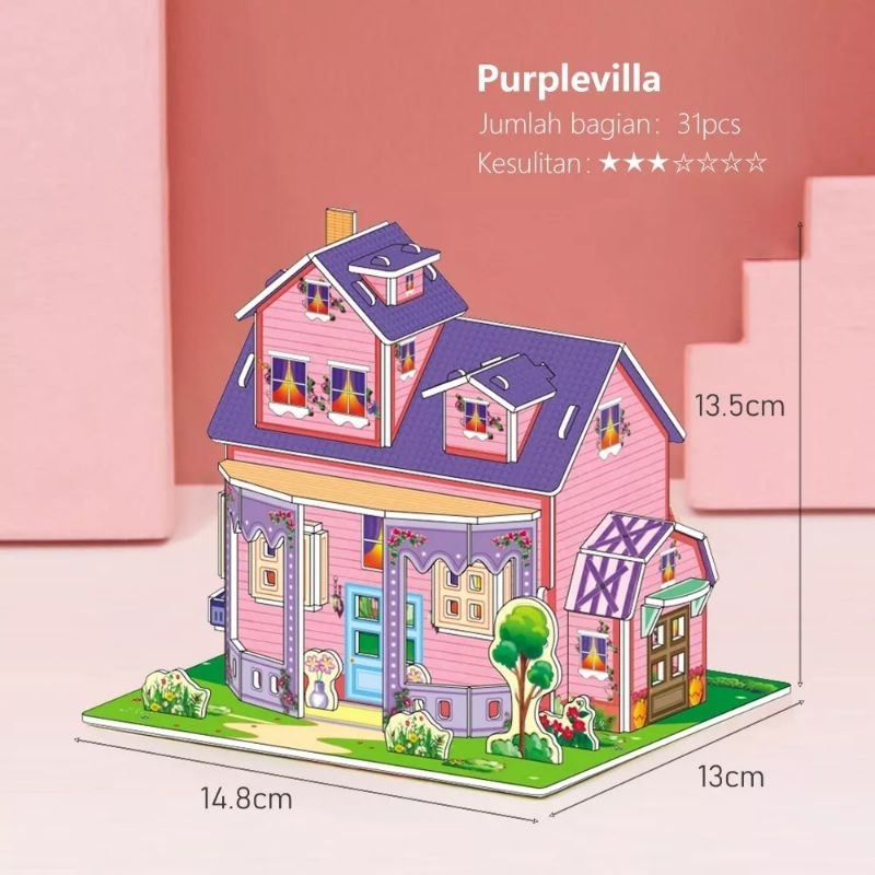puzzle 3d ukuran kecil