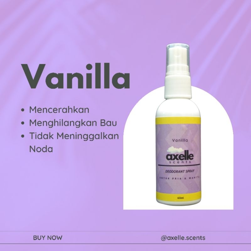 Deodorant Spray Vanilla by Axelle