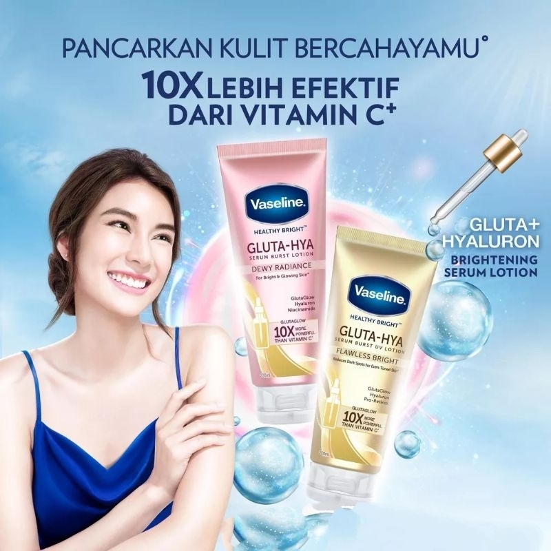 Vaseline healthy bright gluta hya 200ml