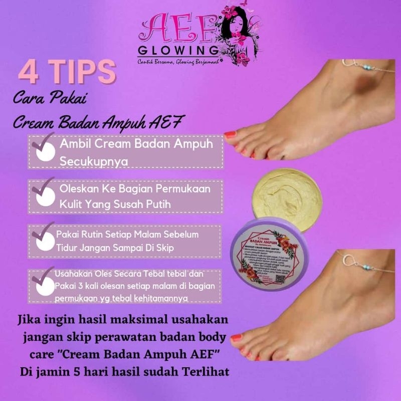 CREAM BADAN AMPUH AEF