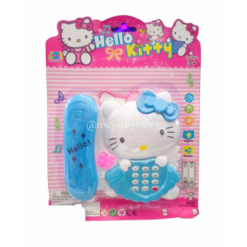 telepon duduk hello kitty mainan anak