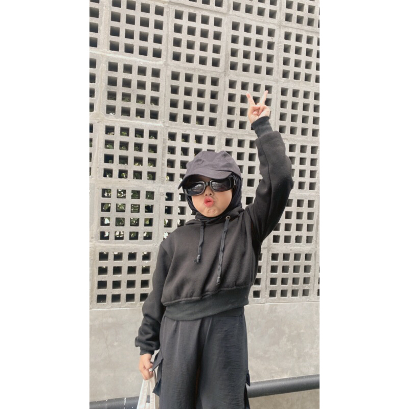 Hoodie Crop Anak