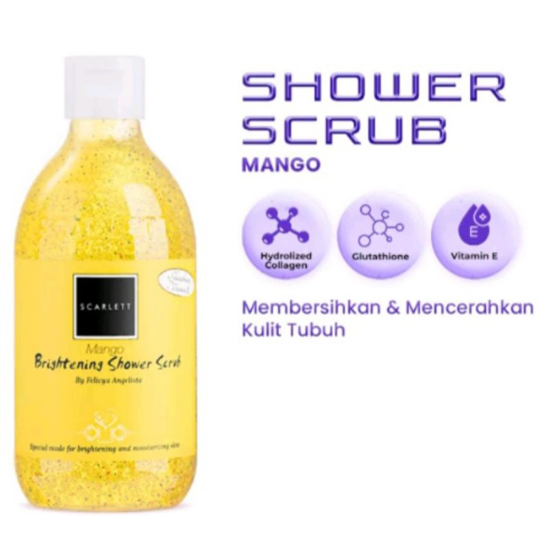 Scarlett Shower Scrub Mango Size 300ml