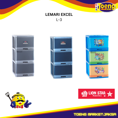 LEMARI SLEDING / EXCEL CONTAINER L-3 LION STAR