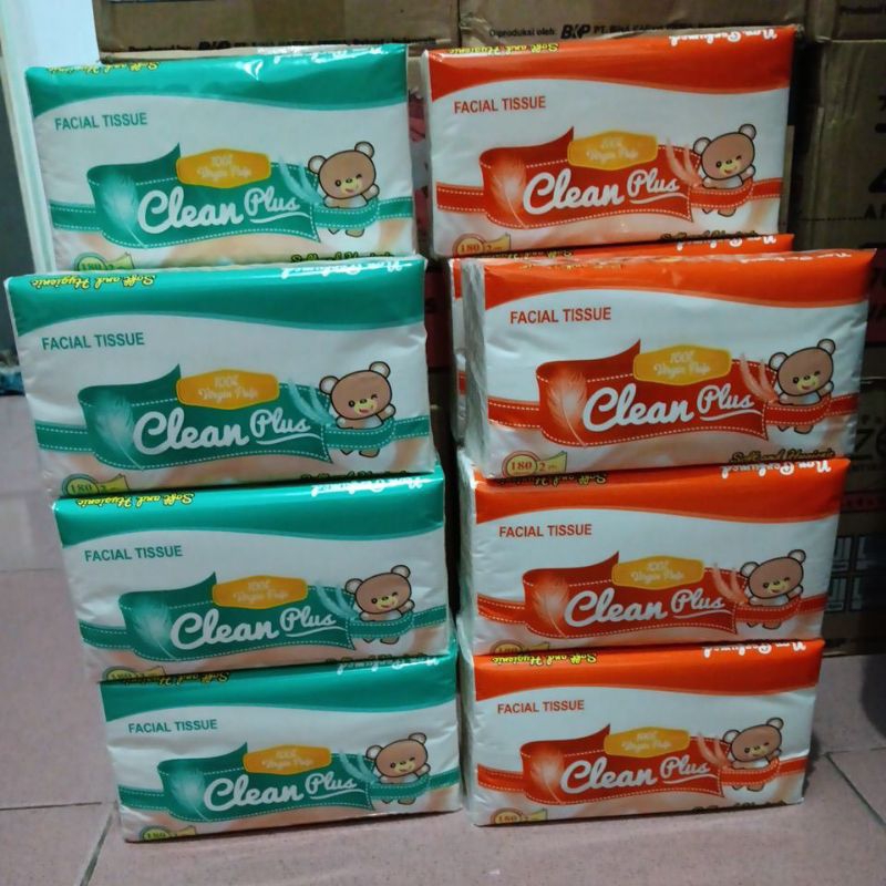 Tisue Cleanplus 180sheet 2 play