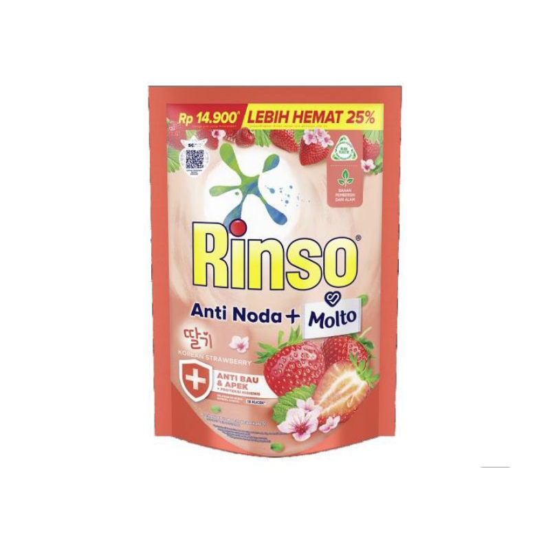 rinso liquid korea strawberry 565ml