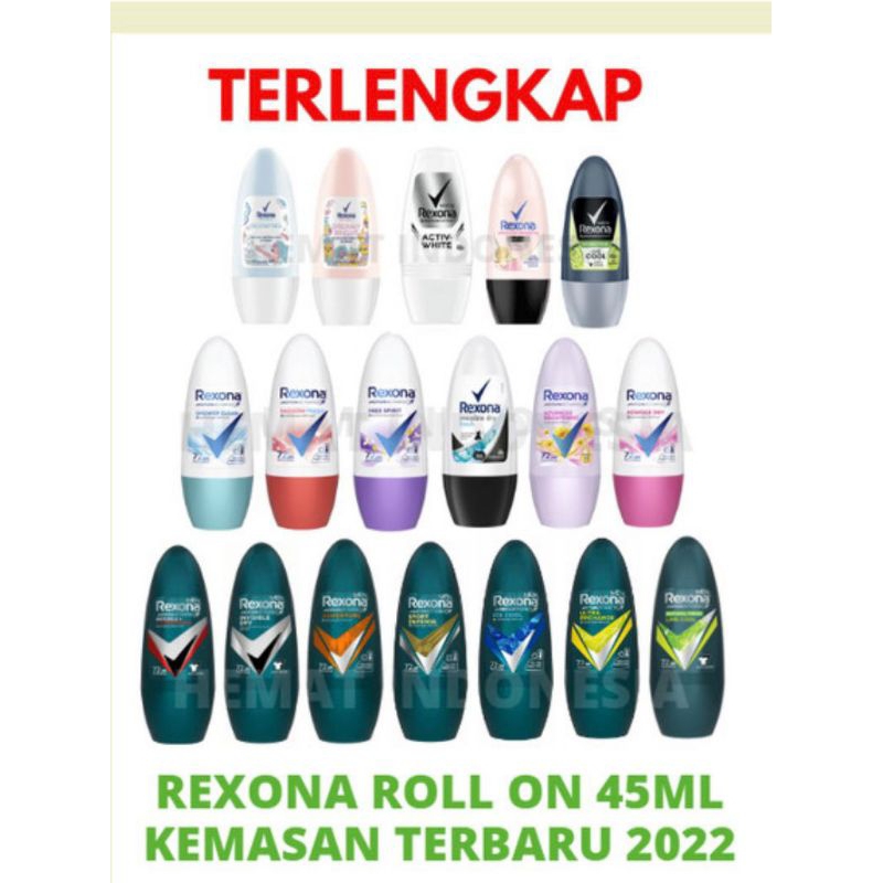 rexona roll on/rexona sachet
