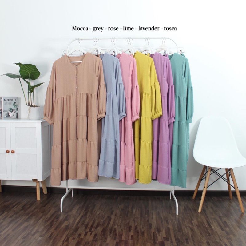 One Set Tunik Busui Crinkle Premium