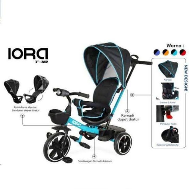 sepeda anak roda tiga iora