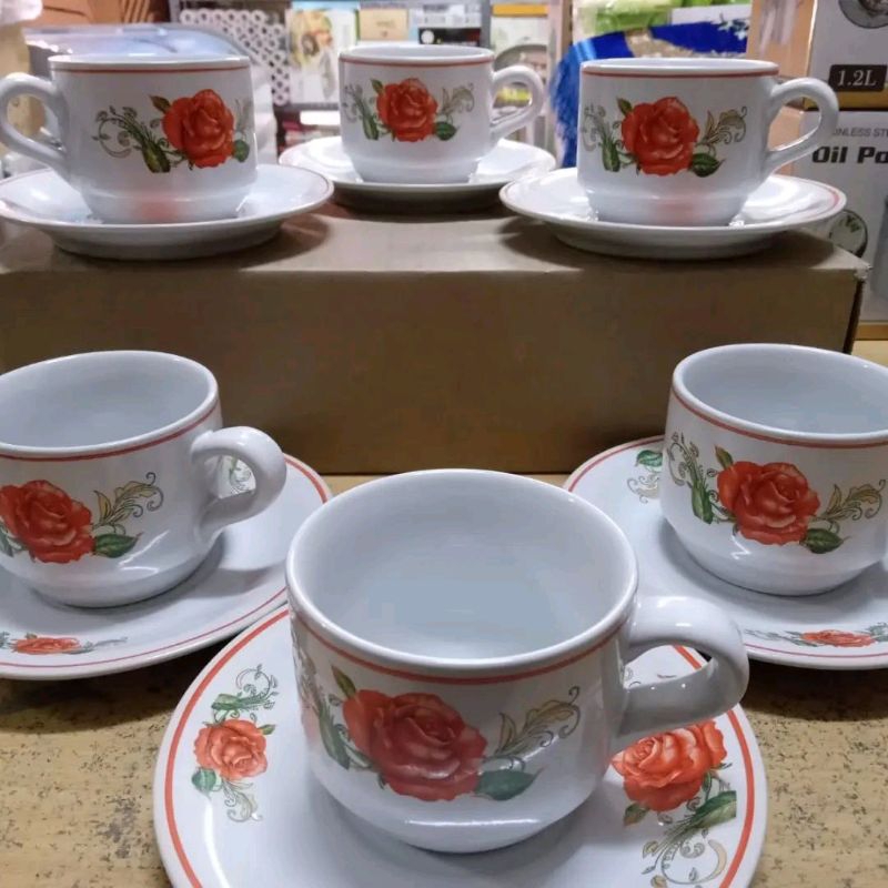 cangkir set rose