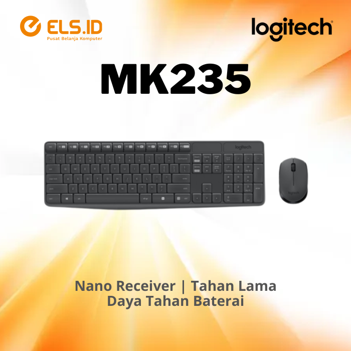 Keyboard Mouse Combo Wireless Logitech MK235