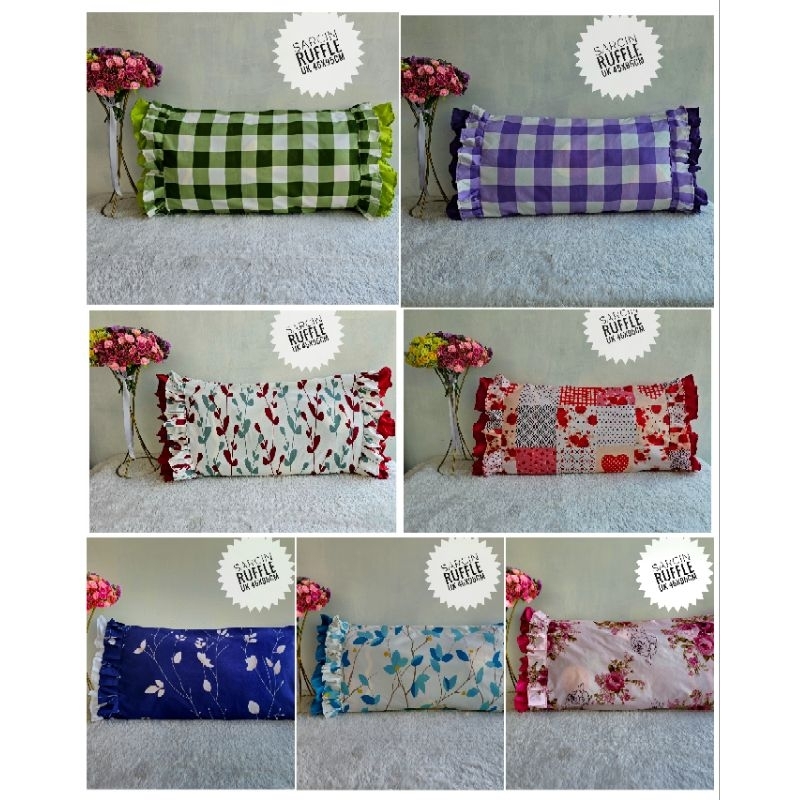 Sarung cinta ruffle susun