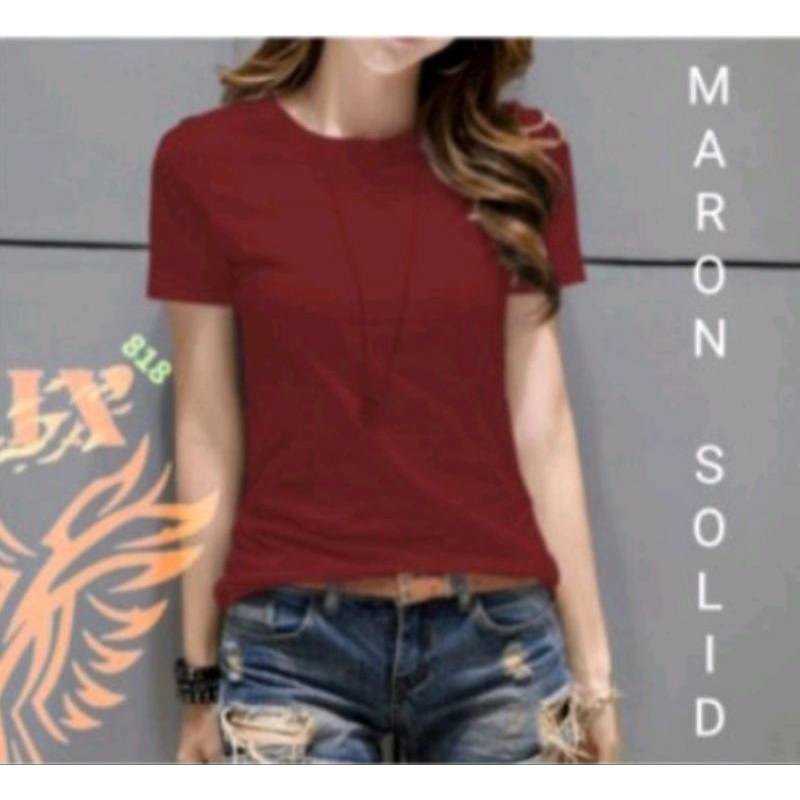 Baju kaos oblong Maron