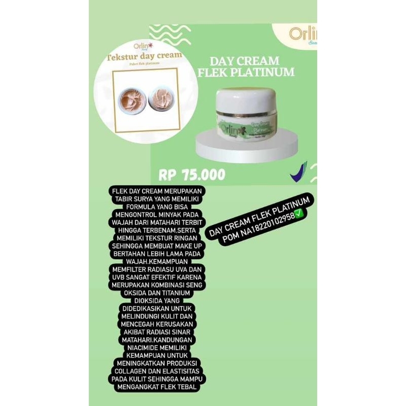 Day Cream Flek Platinum