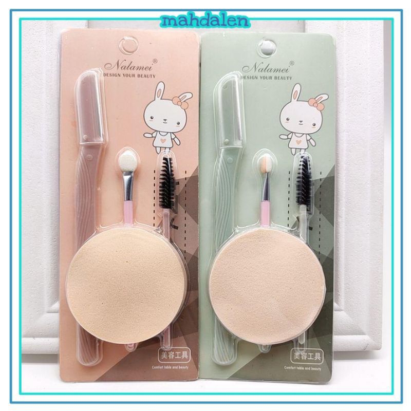 SPONGE FACE AND EYELASH SET