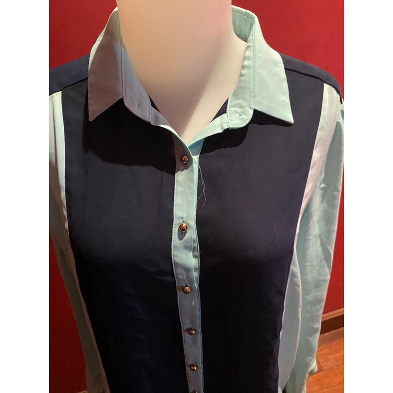 blus biru tosca