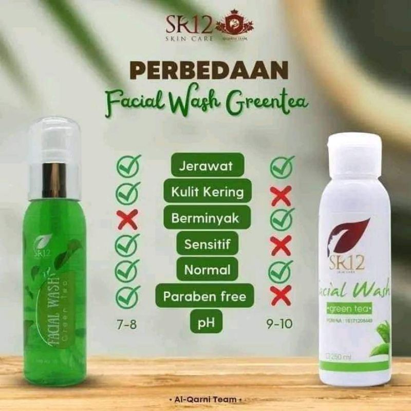 facial wash greentea sr12