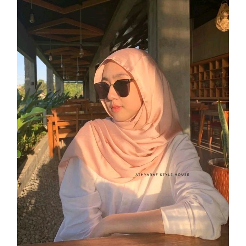 Pashmina Silk Nude Murah