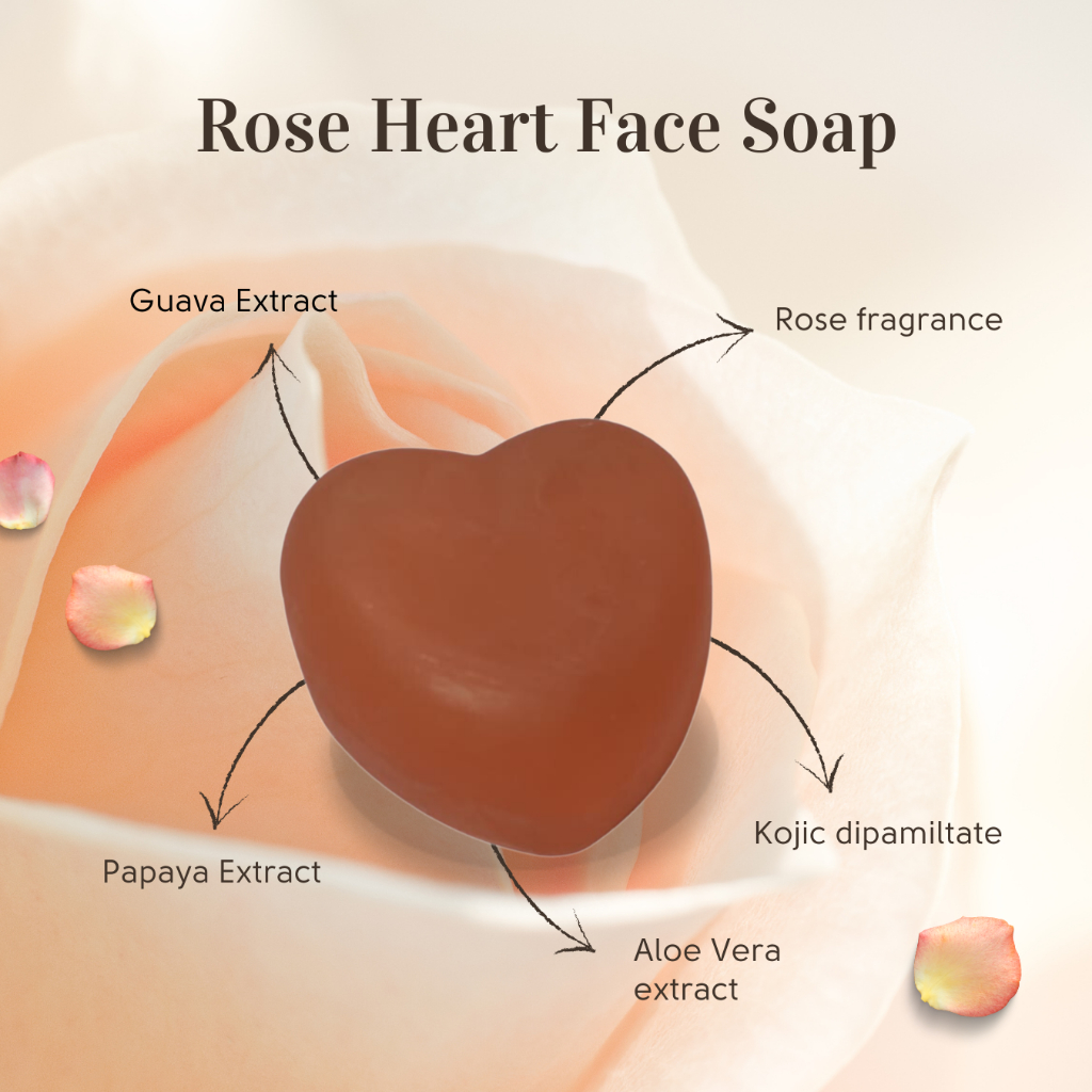 Rose Heart Face Soap