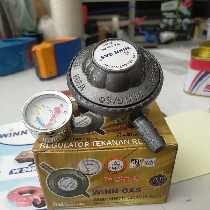 regulator winngas meter otomatis W998M ready stok