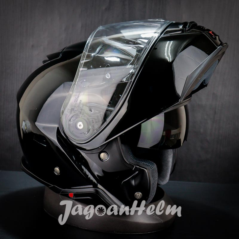 SHOEI HELM NEOTEC 2 SOLID | BLACK GLOSSY | MODULAR PLAIN | NEOTEC II