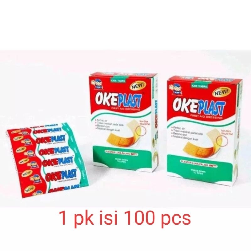 OKE PLAST PLASTER LUKA ISI 100 PCS