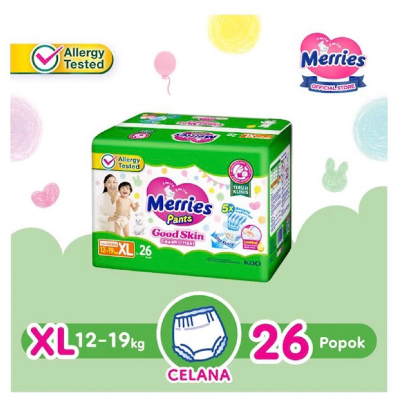 MERRIES pant XL 26