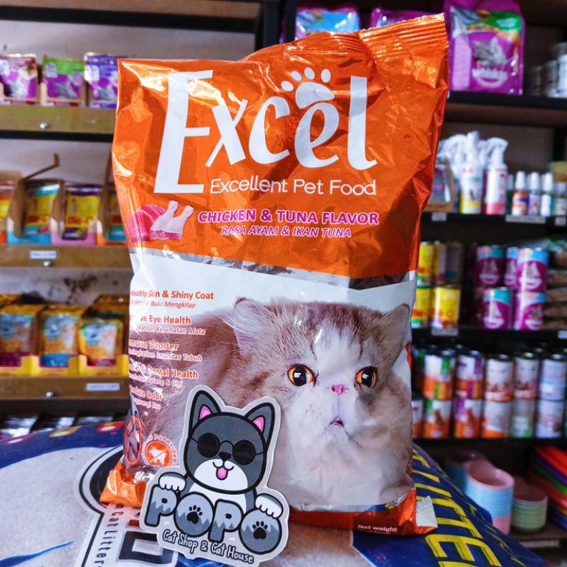 pakan makanan kucing excel segitiga 500gr