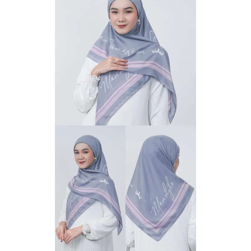 [ MANDJHA ] Mono Basic Square Hijab by Ivan Gunawan