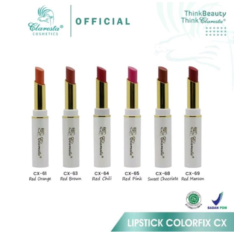 Claresta Lipstick Color Fix Seri CX