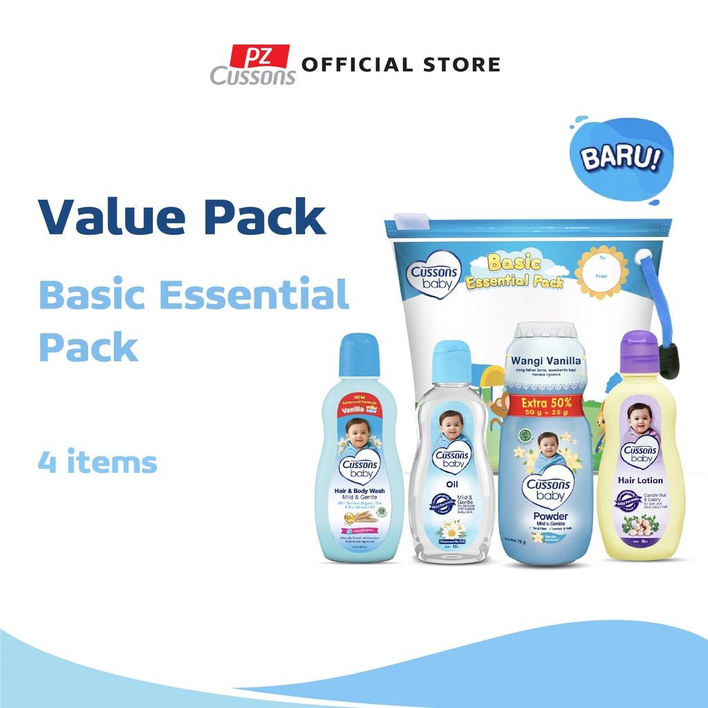 Cussons Baby Basic Essential Pack - Paket Sabun Bayi