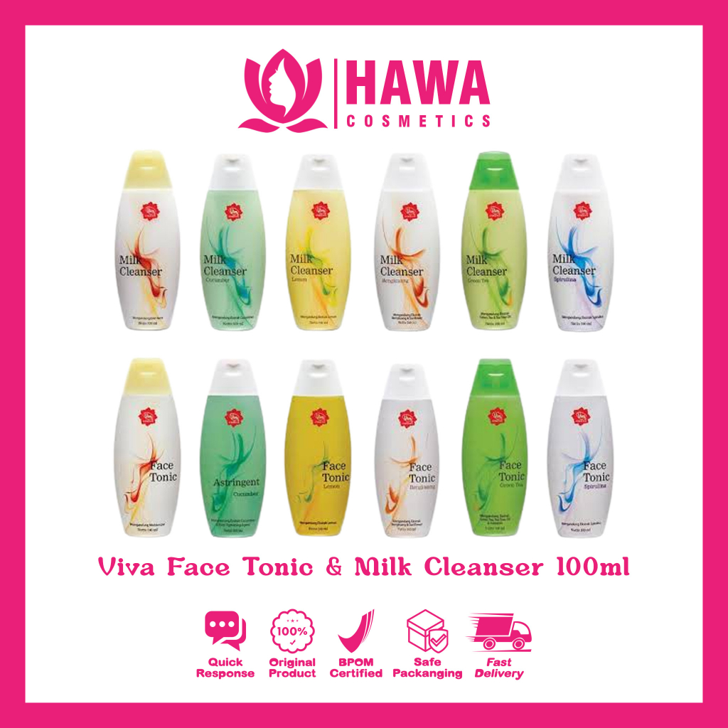 VIVA FACE TONIC & MILK CLEANSER 100ML