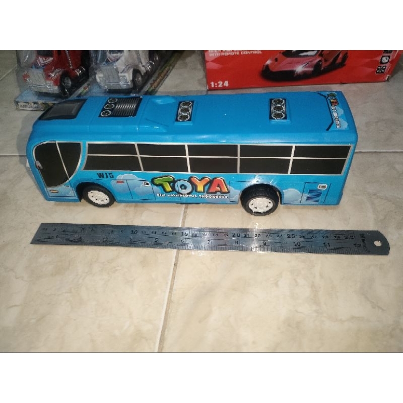 ( Bisa COD )Mainan anak the Little bus pull back