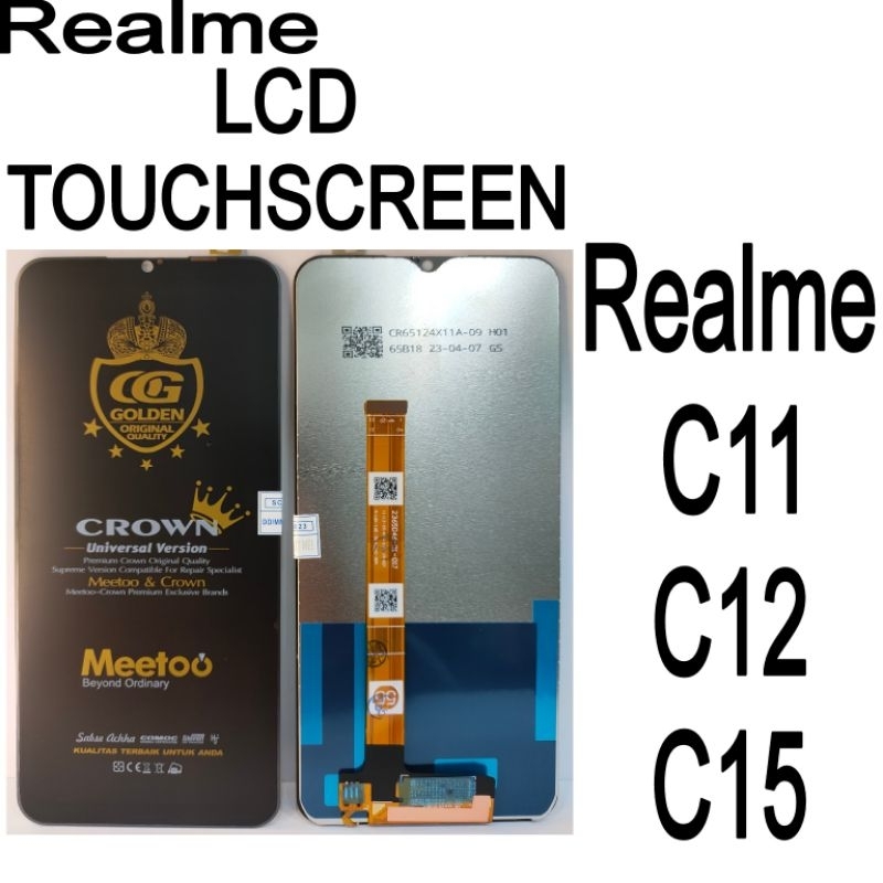 LCD TOUCHSCREEN REALME C11/C12/C15 ORIGINAL CROWN FULLSET
