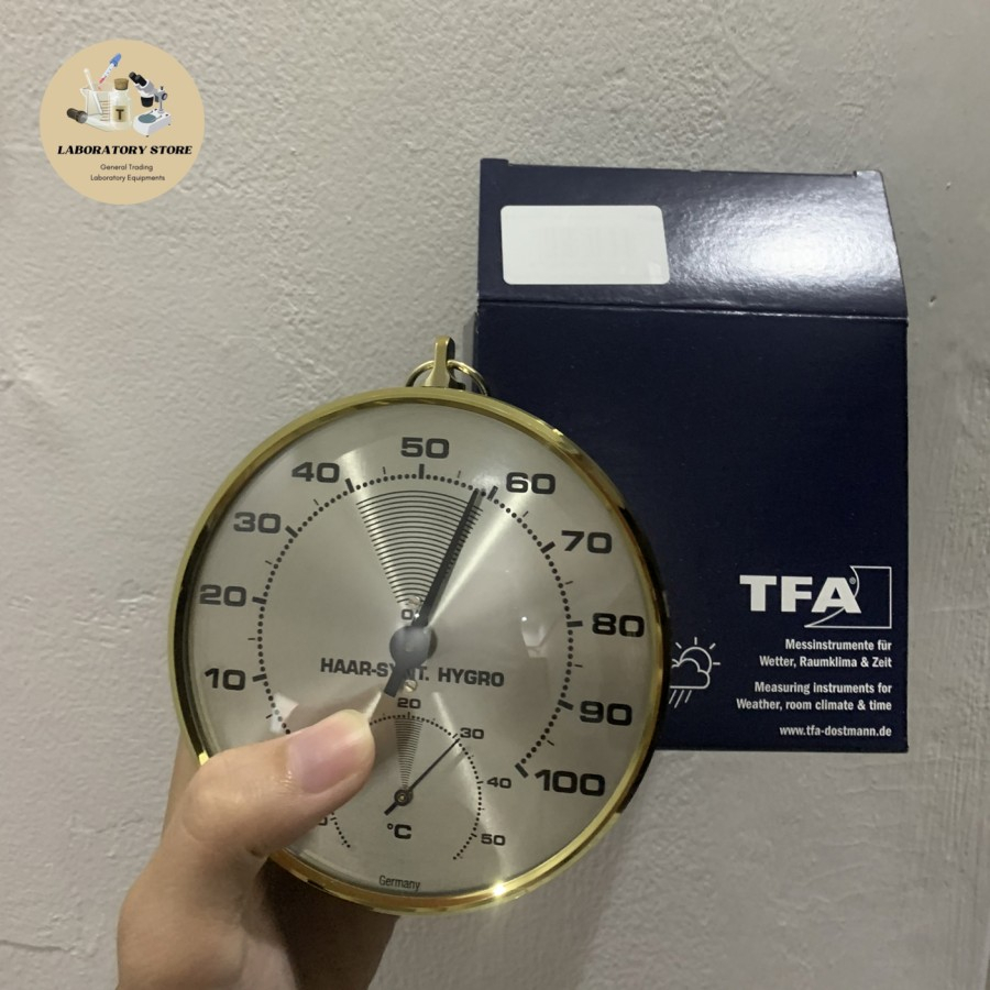 Analog Thermo-hygrometer With Brass Ring TFA 45.2007