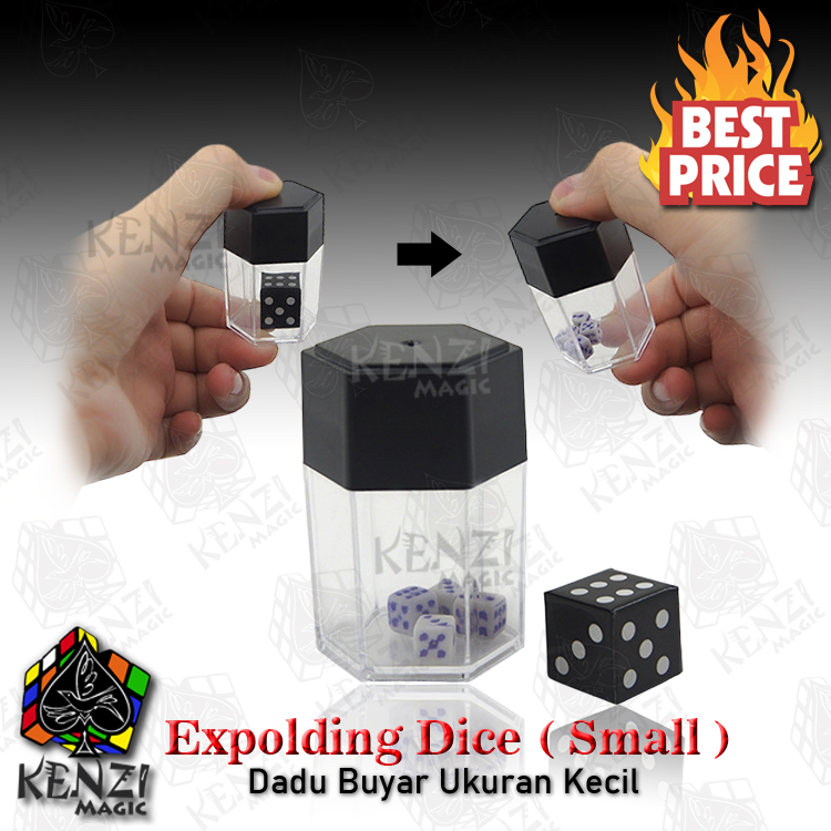 Alat Sulap Exploding Dice Small Dadu Buyar Kecil