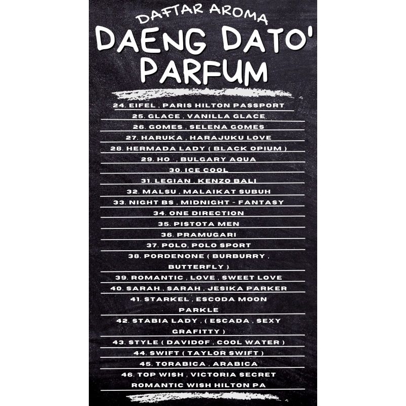 Daftar Aroma