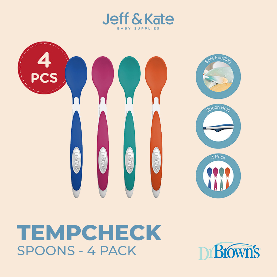 Tempcheck spoons, 4-Pack (TF024) / sendok makan bayi