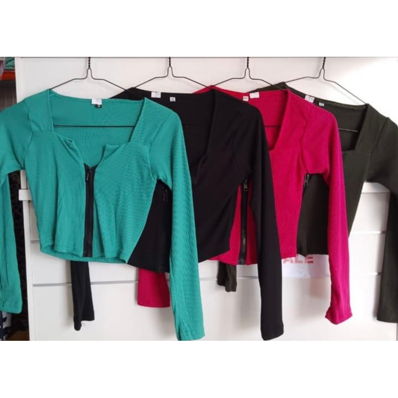 crop top rib rit