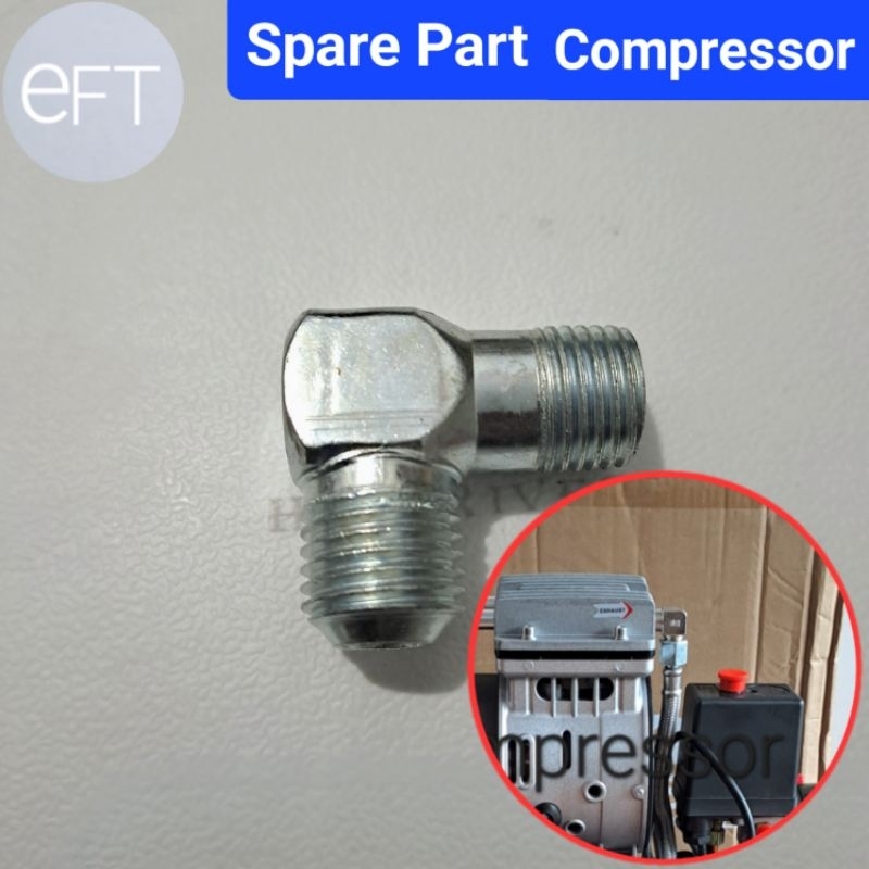 elbow kompresor oilles 3/4 - 1HP