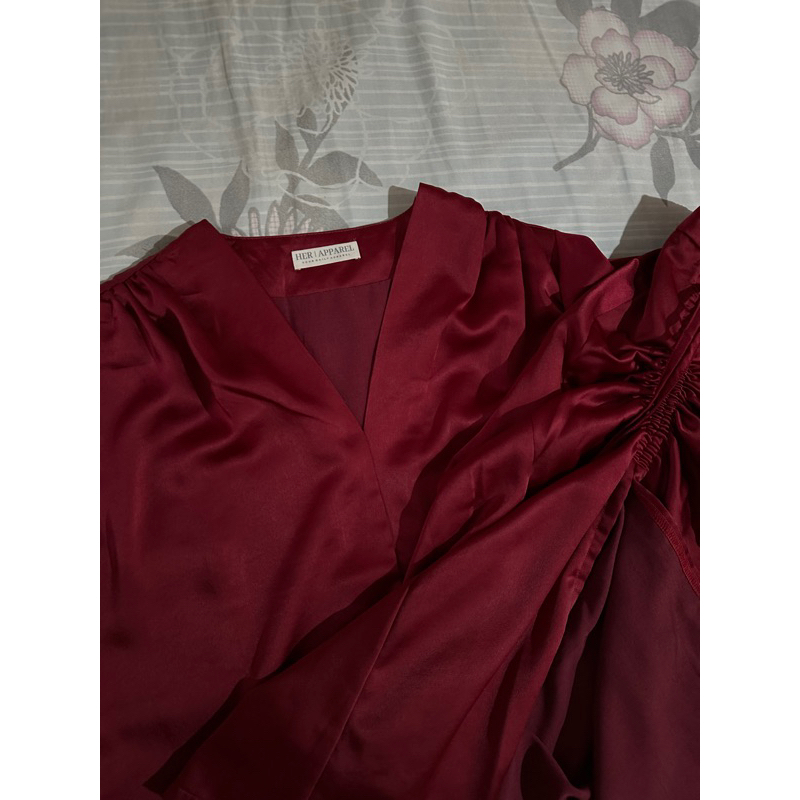 [HerApparel.id] Yeji Set - Red