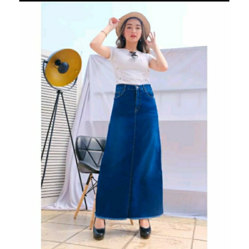 rok span panjang/rok span polos/rok span terbaru
