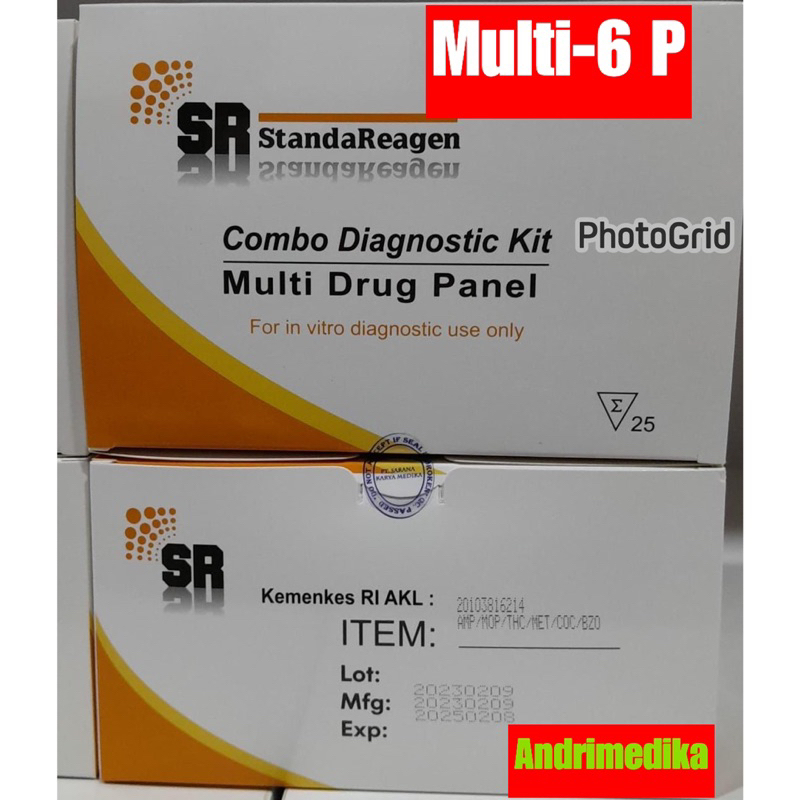 Multi6 Parameter /DOA Multi-6 Panel isi 25 Tes
