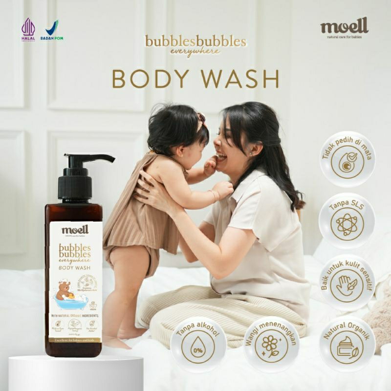 Moell Bubbles bubbles everywhere body wash 185gr