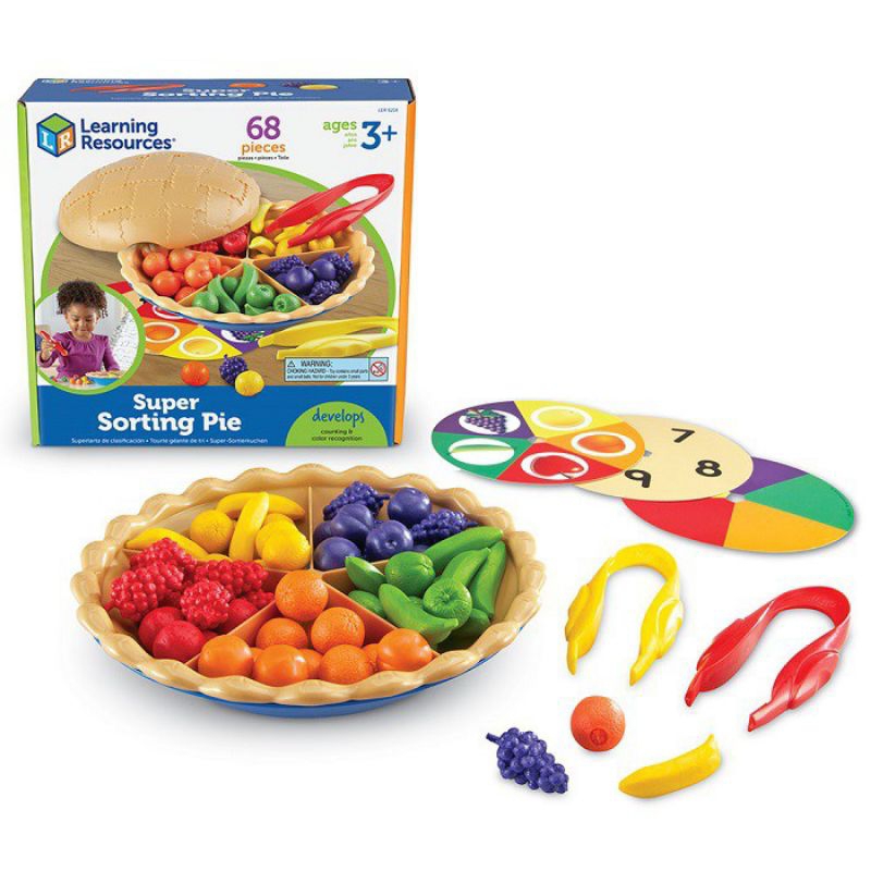 Learning Resources Super Sorting Pie ORIGINAL ! Mainan Edukasi Sorting Anak