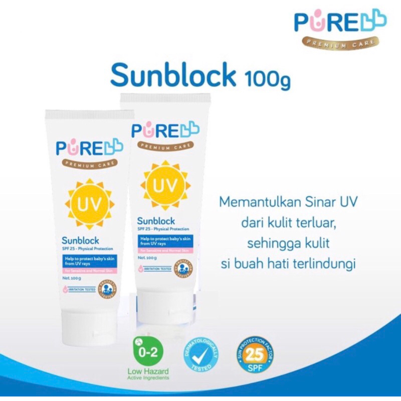 Pure BB Sunblock SPF 25 / Sunblock Bayi